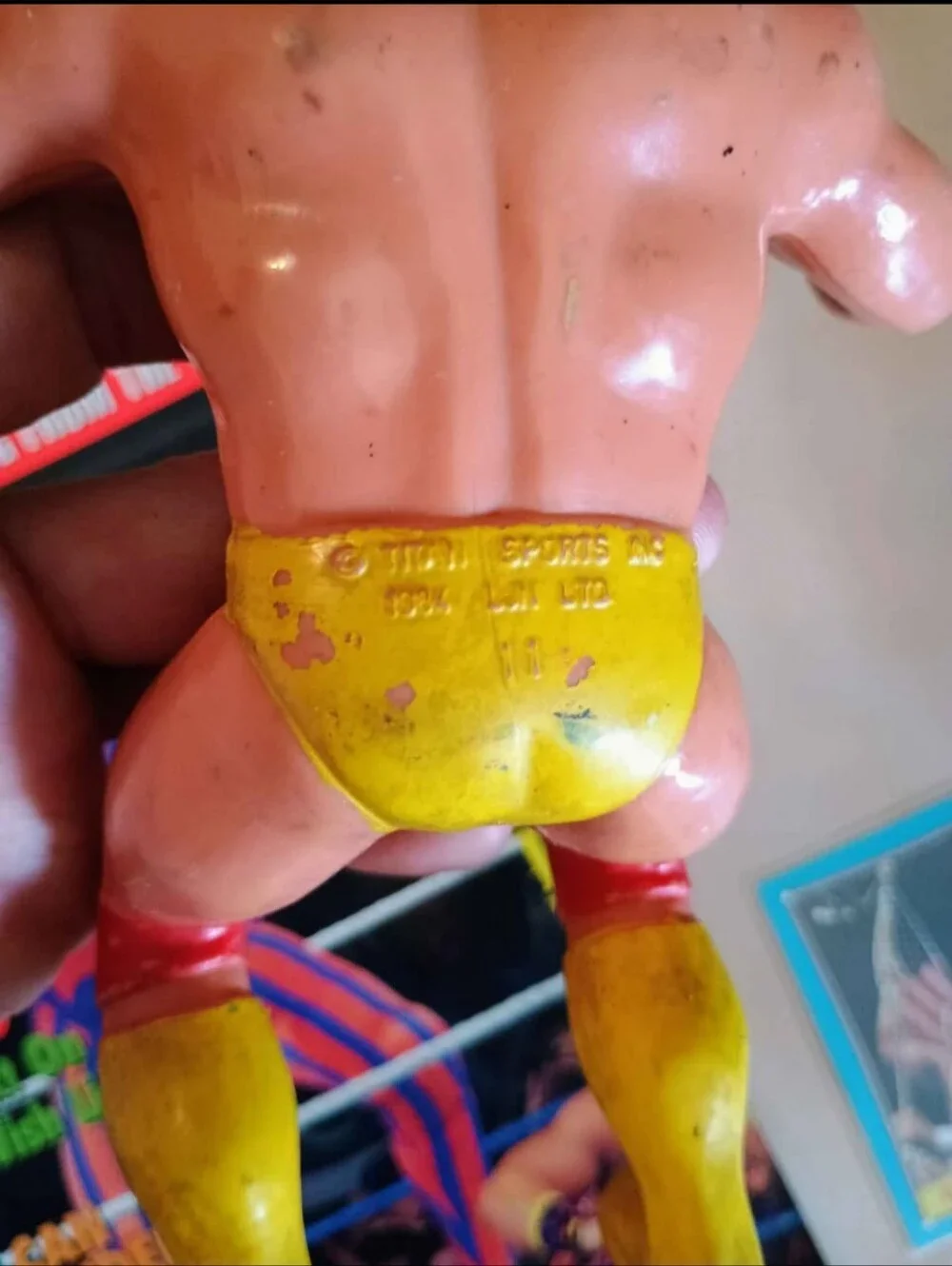 WWF Vintage Wrestling Ring Playset - White & Blue